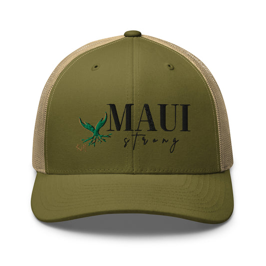 Kristin Malia | Maui Strong Trucker Cap, Embroidered