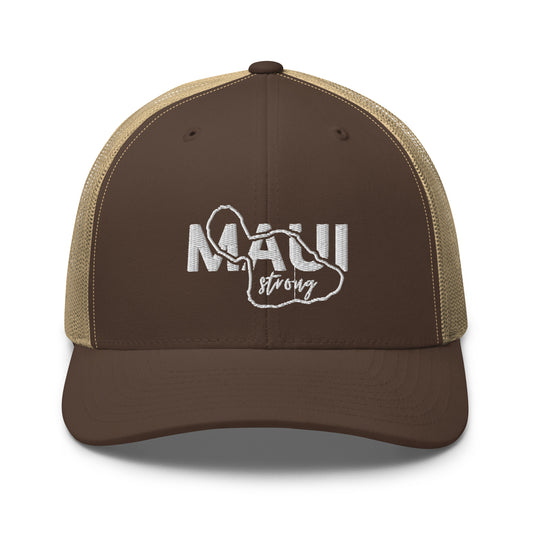 Moku | Maui Strong Trucker Cap, Embroidered